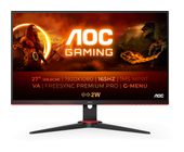 AOC Full HD Monitor 68,6 cm (27 Zoll) 16:9 4 ms 350 cd/m²  27G2SAE/BK (Schwarz, Rot) f&uuml;r 214,96 Euro