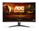 AOC Full HD Monitor 80 cm (31.5 Zoll) 16:9 4 ms 300 cd/m²  C32G2ZE/BK (Schwarz, Rot) f&uuml;r 184,99 Euro