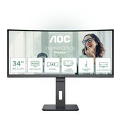 AOC Quad HD Monitor 86,4 cm (34 Zoll) 21:9 4 ms 300 cd/m²  CU34P3CV (Schwarz) f&uuml;r 351,00 Euro