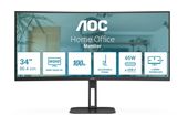 AOC Quad HD Monitor 86,4 cm (34 Zoll) 21:9 4 ms 300 cd/m²  CU34V5C/BK (Schwarz) f&uuml;r 361,00 Euro