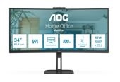 AOC Quad HD Monitor 86,4 cm (34 Zoll) 21:9 4 ms 300 cd/m²  CU34V5CW/BK (Schwarz) f&uuml;r 313,00 Euro