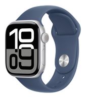 Apple Digital 42 mm S/M Smartwatch Rechteckig IP6X 36 h 326 ppi 4G  Watch Series 10 (Silber) f&uuml;r 477,00 Euro