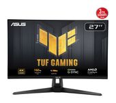 Asus 4K Ultra HD Monitor 68,6 cm (27 Zoll) 16:9 1 ms 300 cd/m²  TUF Gaming VG27UQ1A (Schwarz) f&uuml;r 450,00 Euro