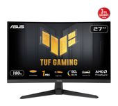 Asus Full HD Monitor 68,6 cm (27 Zoll) 16:9 1 ms 250 cd/m²  TUF Gaming VG27VQ3B (Schwarz) f&uuml;r 203,00 Euro