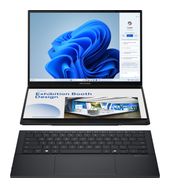 Asus 2K Ultra HD Notebook 35,6 cm (14 Zoll) 2880 x 1800 Pixel 2 TB SSD Windows 11 Pro Intel Core Ultra 9 max. 5,4 GHz  Zenbook 14 Duo Oled UX8406CA-PZ068X (Grau) f&uuml;r 2.299,00 Euro