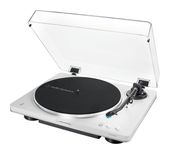 Audio-Technica Audio-Plattenspieler mit Riemenantrieb  AT-LP70XBT (Silber, Weiß) f&uuml;r 235,96 Euro