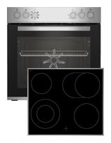 Beko Herdset groß AutoClean SteamShine mit 60 cm Glaskeramik Kochfeld BBUE12020X f&uuml;r 405,00 Euro