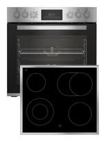 Beko Herdset groß mit 60 cm Glaskeramik Kochfeld BBUM12322X f&uuml;r 489,00 Euro