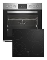 Beko Herdset groß mit 60 cm Glaskeramik Kochfeld BBUM12328X f&uuml;r 494,00 Euro