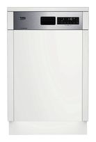 Beko 45 cm Geschirrspüler teilintegriert (ohne Front) Leise 10 Maßgedecke Restwärme BDSS28040XQ f&uuml;r 479,00 Euro