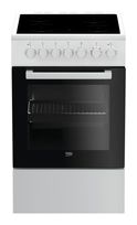 Beko Freistehender Herd Elektro 55 l 7 Beheizungsarten AutoClean mit Glaskeramik Kochfeld FSM57100GW f&uuml;r 405,00 Euro