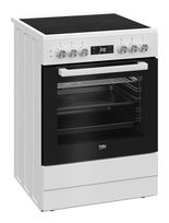 Beko Freistehender Herd Elektro groß AutoClean mit Glaskeramik Kochfeld FSM67320GWS f&uuml;r 563,00 Euro