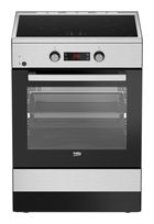Beko Freistehender Herd Elektro groß 8 Beheizungsarten SteamShine AutoClean mit Induktions Kochfeld FSM69301SXT f&uuml;r 637,00 Euro