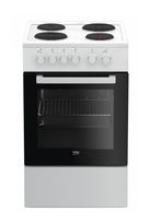 Beko Freistehender Herd Elektro normal AutoClean mit Gußkochplatte Kochfeld FSS56000GW f&uuml;r 327,00 Euro