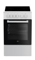 Beko Freistehender Herd Elektro normal 4 Beheizungsarten mit Glaskeramik Kochfeld FSS57000GW f&uuml;r 372,00 Euro