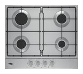 Beko 60 cm Gaskochfeld Kochfeld/Herdplatte 4 Zone(n) HIAG64223SX-D autarkes f&uuml;r 308,00 Euro