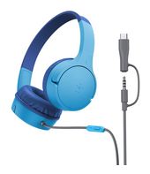 Belkin Over Ear Kopfhörer Kabelgebunden USB Typ-C  SoundForm Mini (Blau) f&uuml;r 19,96 Euro