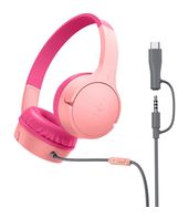 Belkin Over Ear Kopfhörer Kabelgebunden USB Typ-C  SoundForm Mini (Pink) f&uuml;r 19,96 Euro