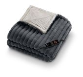 Beurer Heizdecke (Hellblau, Dunkles Grau) HD82 Stockholm f&uuml;r 75,96 Euro