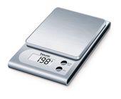 Beurer Elektronische Küchenwaage bis 3 kg Genauigkeit 1 g  KS22 (Silber) f&uuml;r 18,99 Euro