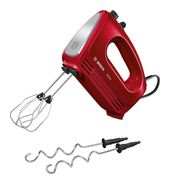 Bosch Handmixer 400 W 4 Stufen  MFQ2420R CleverMixx (Rot, Edelstahl) f&uuml;r 54,46 Euro