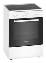 Bosch Freistehender Herd Elektro normal 7 Beheizungsarten mit Glaskeramik Kochfeld Serie 2 HKA090220 f&uuml;r 593,00 Euro