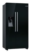 Bosch Side-by-Side Kühl-/ Gefrierkombination 371 l / 191 l 323 kWh NoFrost 1787 mm x 908 mm  Serie 6 KAD93ABEP (Schwarz) f&uuml;r 1.637,00 Euro