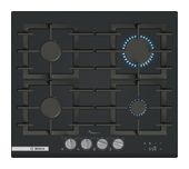 Bosch 60 cm Gaskochfeld Kochfeld/Herdplatte 4 Zone(n) Serie 8 PRP6A6H40 autarkes f&uuml;r 604,00 Euro