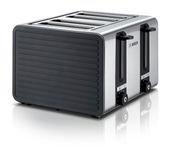 Bosch Toaster 1800 W 4 Scheibe(n)  TAT7S45 (Schwarz, Edelstahl) f&uuml;r 79,96 Euro