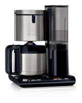 Bosch 8 Tassen Thermo Filterkaffeemaschine 1,1 l  TKA8A683 Styline (Schwarz, Edelstahl) f&uuml;r 99,46 Euro
