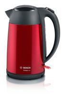 Bosch 1,7 l Wasserkocher 2400 W  TWK3P424 DesignLine (Grau, Rot) f&uuml;r 47,46 Euro