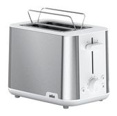 Braun Toaster 900 W 2 Scheibe(n) 8 Stufen  HT1510 PurShine (Edelstahl, Weiß) f&uuml;r 39,99 Euro