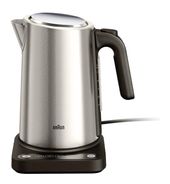 Braun 1,7 l Wasserkocher 2200 W  WK5205 ID Collection (Schwarz, Edelstahl) f&uuml;r 75,46 Euro