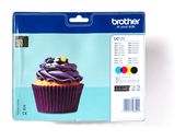 Brother originale Druckerpatronen Schwarz, Cyan, Magenta, Gelb 600 Seiten LC-123VALBP f&uuml;r 76,96 Euro