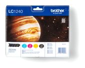 Brother originale Druckerpatronen Schwarz, Cyan, Magenta, Gelb 600 Seiten LC-1240VALBPDR f&uuml;r 78,96 Euro