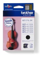 Brother originale Druckerpatronen Schwarz 1200 Seiten LC-127XLBK f&uuml;r 36,46 Euro