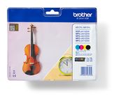 Brother originale Druckerpatronen Schwarz, Cyan, Magenta, Gelb 1200 Seiten LC-127XLVALBP f&uuml;r 108,96 Euro