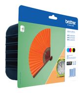 Brother originale Druckerpatronen Schwarz, Cyan, Kastenie, Gelb 2400 Seiten LC-129XLVALBPDR f&uuml;r 101,96 Euro