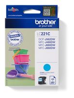 Brother originale Druckerpatronen Cyan LC-221C f&uuml;r 13,79 Euro