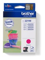 Brother originale Druckerpatronen Magenta LC-221M f&uuml;r 13,79 Euro