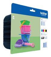 Brother originale Druckerpatronen Schwarz, Cyan, Magenta, Gelb 260 Seiten LC-221VALBP f&uuml;r 54,96 Euro