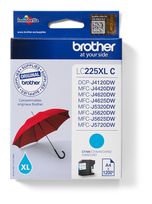 Brother originale Druckerpatronen Cyan LC-225XLC f&uuml;r 24,96 Euro
