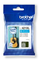 Brother originale Druckerpatronen Cyan LC-421XLC f&uuml;r 22,46 Euro