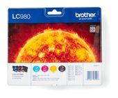 Brother originale Druckerpatronen Schwarz, Cyan, Magenta, Gelb 300 Seiten LC-980VALBPDR f&uuml;r 54,96 Euro