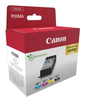 Canon originale Druckerpatronen Schwarz, Cyan, Magenta, Gelb CLI-581 C/M/Y/BK Multipack f&uuml;r 50,99 Euro
