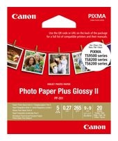 Canon PP-201 Glossy II Photo Paper Plus (8,9 x 8,9 cm/3,5 x 3,5”) – 20 Blatt f&uuml;r 8,99 Euro