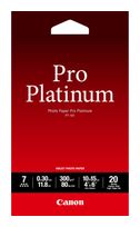 Canon PT-101 Pro Platinum Fotopapier 10x15 cm – 20 Blatt f&uuml;r 13,99 Euro