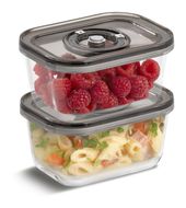 Caso Container Rechteckig Glas, Kunststoff  VacuBoxx Eco-Duo S (Grau, Transparent) f&uuml;r 19,99 Euro