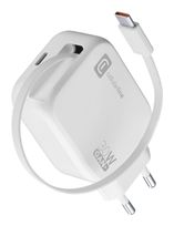 Cellular Line 30-W-GAN+-LADEGERÄT MIT AUSZIEHBAREM KABEL UND USB-C-ANSCHLUSS f&uuml;r 23,96 Euro