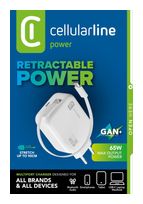 Cellular Line 65-W-GAN+-LADEGERÄT MIT AUSZIEHBAREM KABEL UND USB-C-ANSCHLUSS f&uuml;r 31,96 Euro
